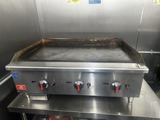 KRD Premium Commercial Gas Griddle Smooth plate 3 burners 21kW Countertop