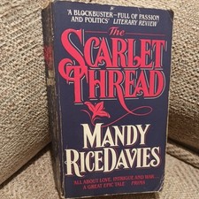 Scarlet Thread by Rice Davies, Mandy Paperback Book 1990