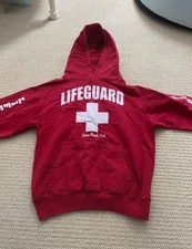 red lifeguard hoodie, size small