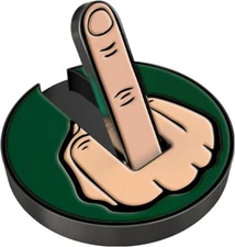 Middle Finger Golf Ball Marker with Magnetic Hat Clip