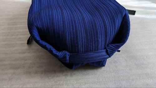 PLEATS PLEASE ISSEY MIYAKE Backpack Royal Blue PP12-AG565 Polyester Nylon - Picture 16 of 17