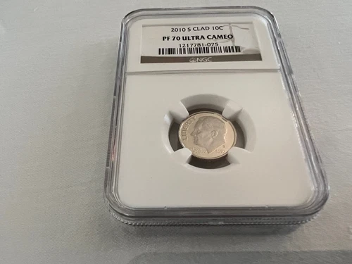 2009-S CLAD ROOSEVELT DIME NGC PF70 U.C. BROWN LABEL "TOP POP"