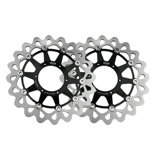 Front Brake Disc Rotors Black for Honda CBR1000RR 06-07 VTR1000 SP1 RC51 2000-04 - Picture 6 of 8