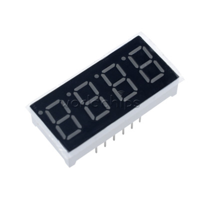 5Pcs 0.36'' 7 Segment 4 Digit Common Cathode 0.36 inch RED LED digital display