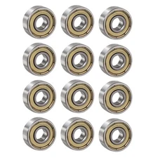 685ZZ (12Pcs) Ball Bearing Double Shielded Deep Groove Ball Bearings