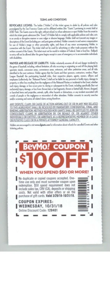 Полный билет Colorado Rockies vs San Francisco Giants 17.05.2018 — Тим Линсекум - Изображение 2 из 2