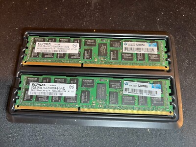 Elpida 8GB 2RX4 PC3-10600R-9-10-E2 (1 Pack of 2 Sticks)