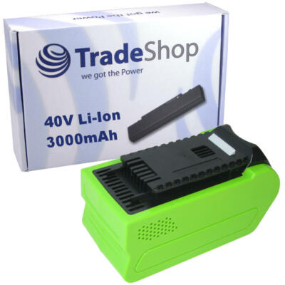 Li-Ion Akku 40V / 3000mAh passend zu Greenworks G40TLK2X G40PH51K4 G40LTK2