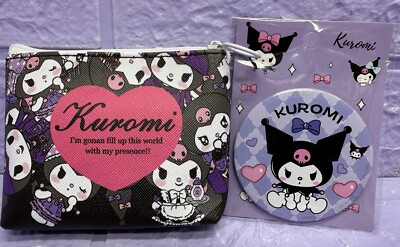 Kuromi Sanrio Geldbörse Handspiegel süß kleines Geschenkpaket Kawaii SANRIO