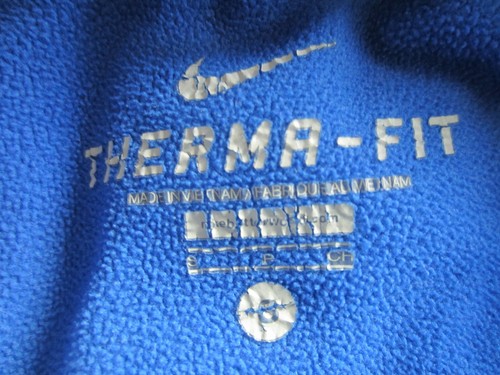 Chaqueta de sudor Nike con capucha Thermafit suéter azul con bolsillos con cordón talla S - Imagen 4 de 5