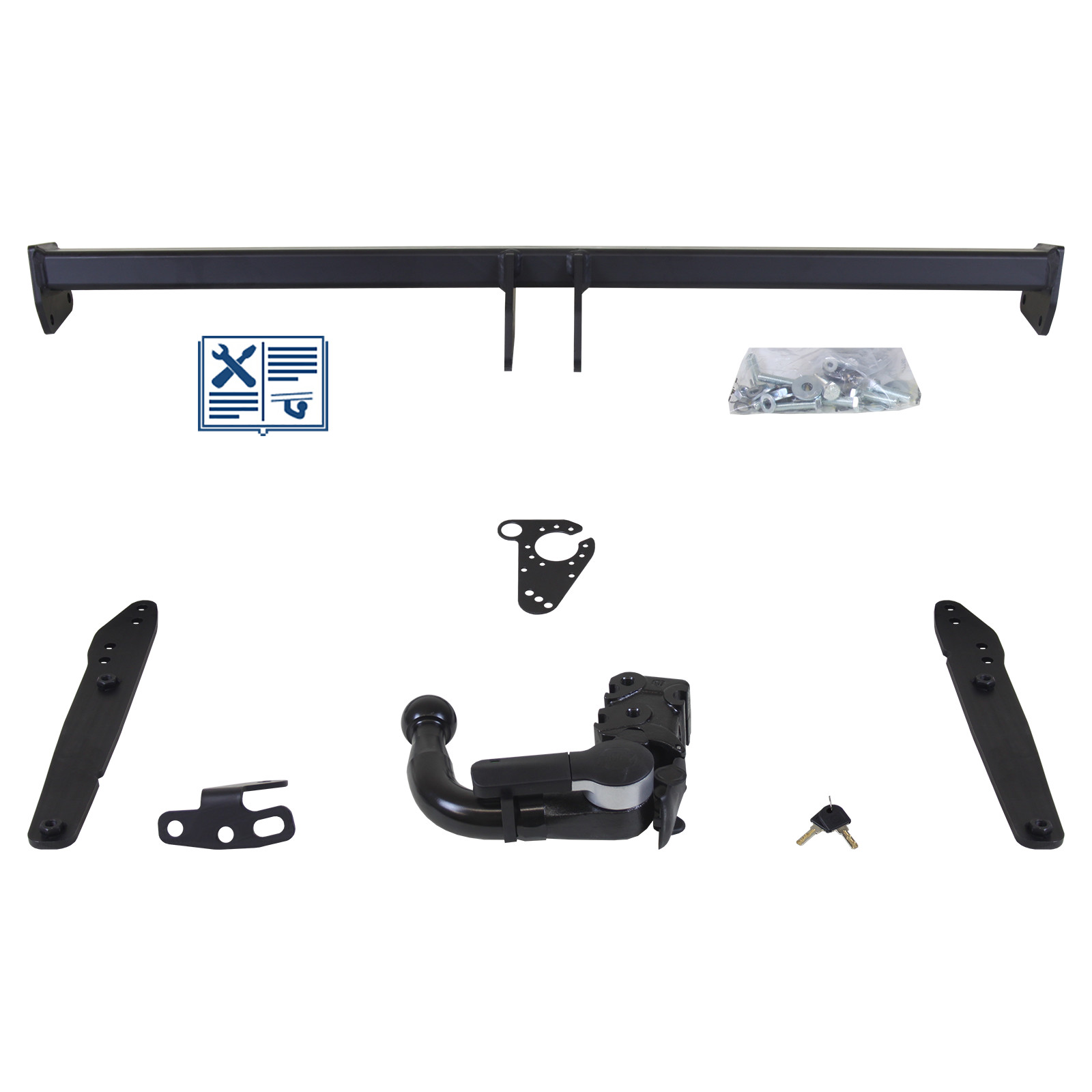 Attelage complet pour Audi A3 hayon amovible verticalement sans outil - 2