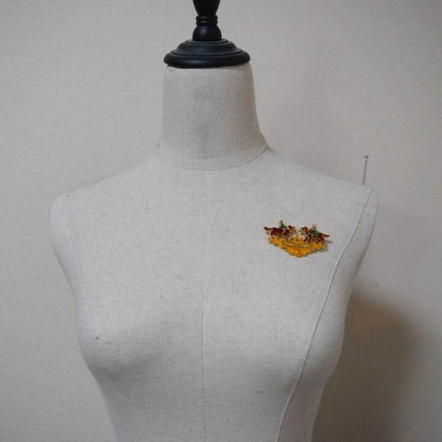 Spilla HERMES AUTENTICA logo cane rara spilla vintage oro - Foto 2 di 10