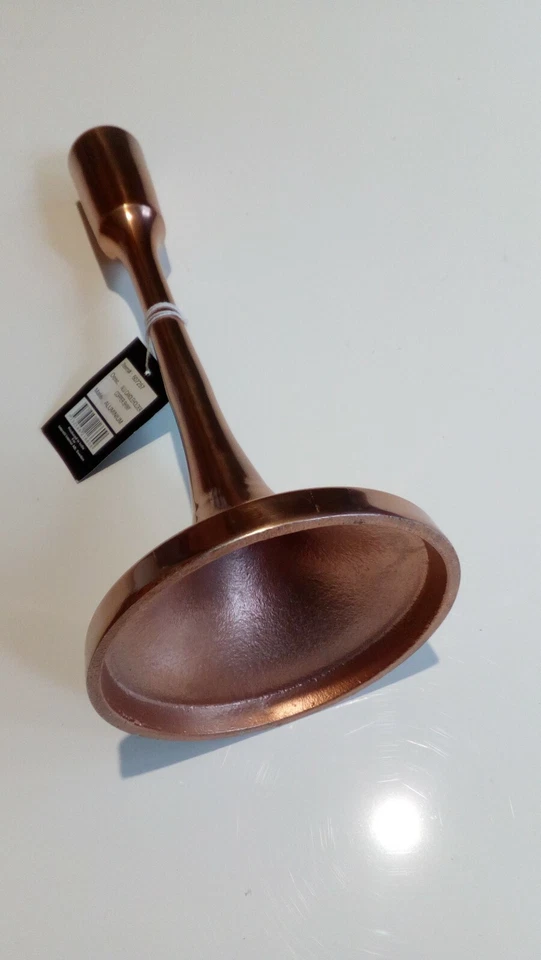 Bougeoir en aluminium cuivré by Interstyl, neuf - Photo 4/4