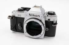 Nikon FG Chrome 35mm SLR Camera Body w/Side Grip, VG