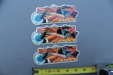 Hook-Ups Skateboards Kung Fu High School 90's Vintage Skateboarding STICKER x 3