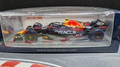 Oracle Red Bull RB18 Sergio Perez Winner Monaco 2022 Rain Tyres 1:43 Spark S8533