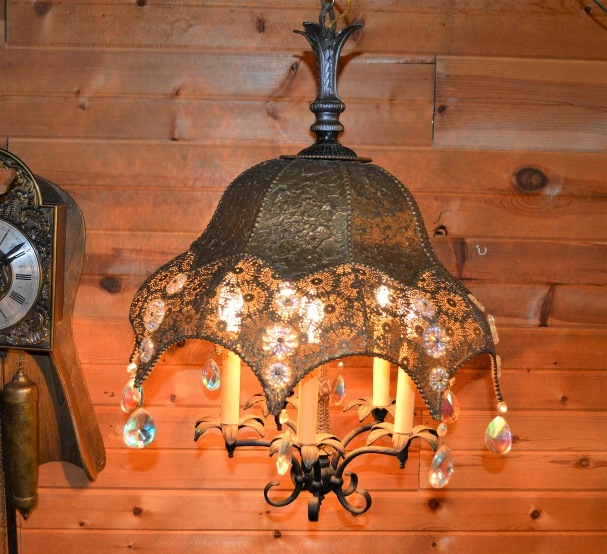 Antique metal chandelier outlet