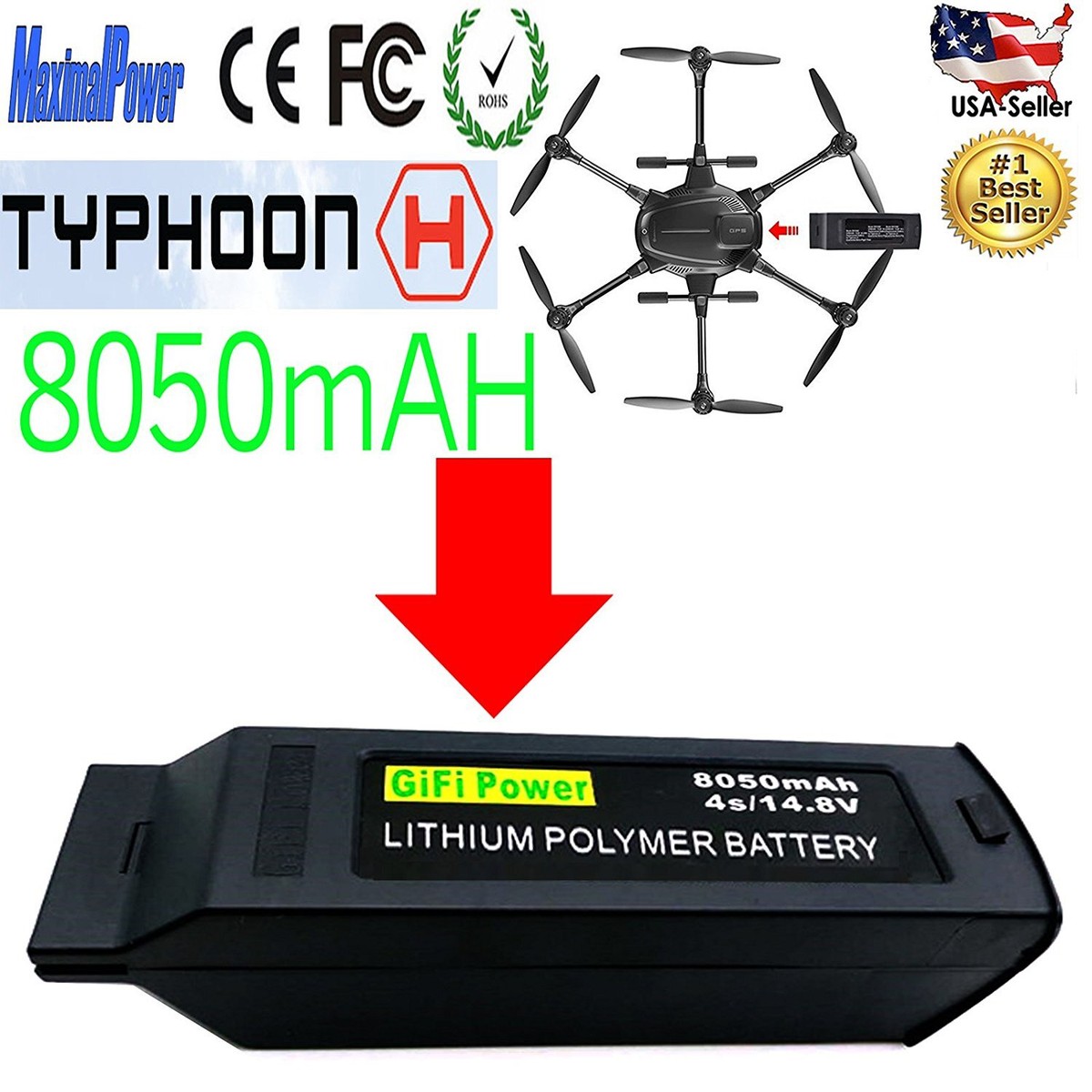 Dobby ドローン大容量替えバッテリー GiFi Power2個セット