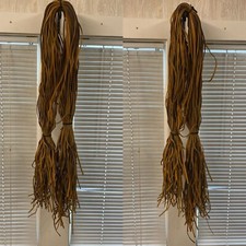 Genuine Leather Finding Cord Braiding String Rope Natural 6mm