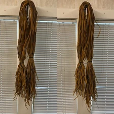 Genuine Leather Finding Cord Braiding String Rope Natural 6mm