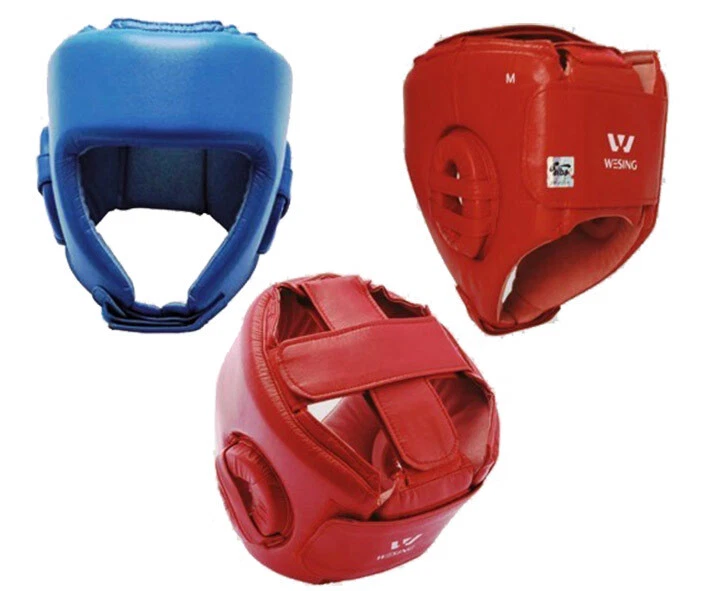 Protector de cabeza de cuero Wesing - Equipo de boxeo aprobado por AIBA - Morgan Sports Foto 2 de 3