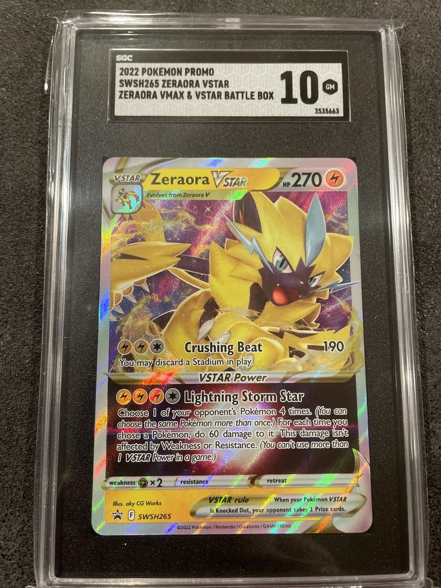 Pokémon TCG Zeraora VMAX VStar SWSH265 Holo Battle Box SGC10