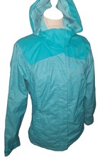  Decathlon Quechua Women's Superb Waterproof Jacket Coat Hooded Size L 14-16 