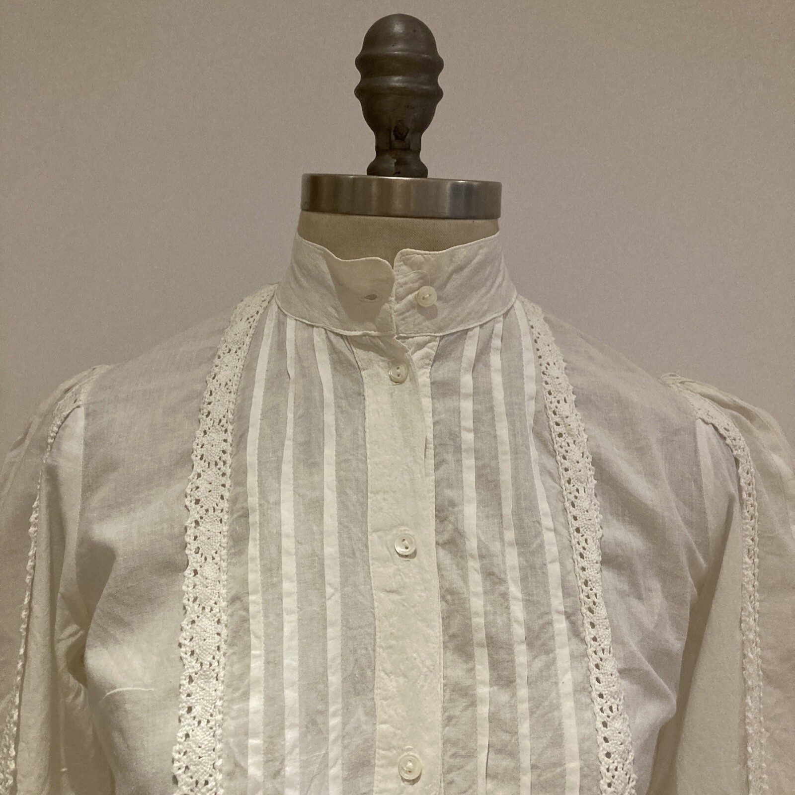 Rare Vintage Laura Ashley Edwardian/Victorian Style Blouse, 14 UK, Made Wales 2