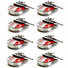 8x Pastenbrenner mit 8x Brennpaste a 80g Spiritusbrenner Fondue Ethanol Brenner