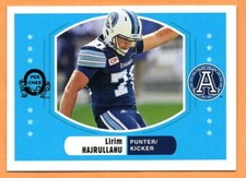 Lirim Hajrullahu 2017 Upper Deck retro CFL card Toronto Argonauts  Western