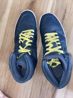 NIKE AIR JORDAN 1 RETRO 97 TXT SQUADRON BLUE-ELE YELLOW SZ  display picture 1