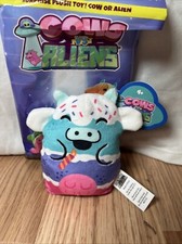 Cows vs Aliens 041 Udder Cr me Birthday Bean Bag 4 Plush Cow CVP Family