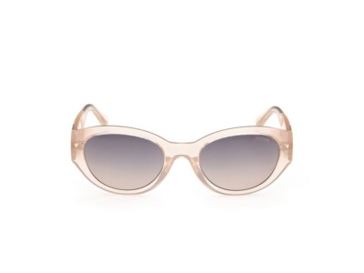 Guess GU8241 57B Pink Round Cat Eye Plastic Sunglasses Thick  display picture 1