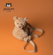 Genuine Bartholomew Bear Backpack 12.6In Brown Bear Stuffed Toys Gift Playmate