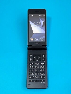 美品！！　DIGNOケータイ4 NPA202KC KYOCERA A202KC DIGNO KEITAI 4 FLIP PHONE ANDROID Black