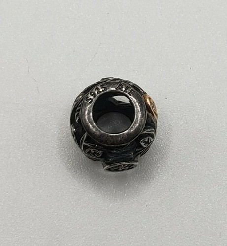 CUENTAS DIJES DE HOJAS DE CAÍDA DE PLATA ESTERLINA PANDORA Y ORO 14K - Imagen 5 de 5