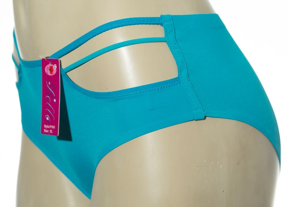 6 Women Solid Mixed Color Panties Laser Cut Bikini Underwear Brief S M L XL 1983 - Image 4 of 4