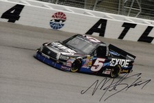 Mike Skinner Hand Signed 12x8 Photo Nascar Autograph