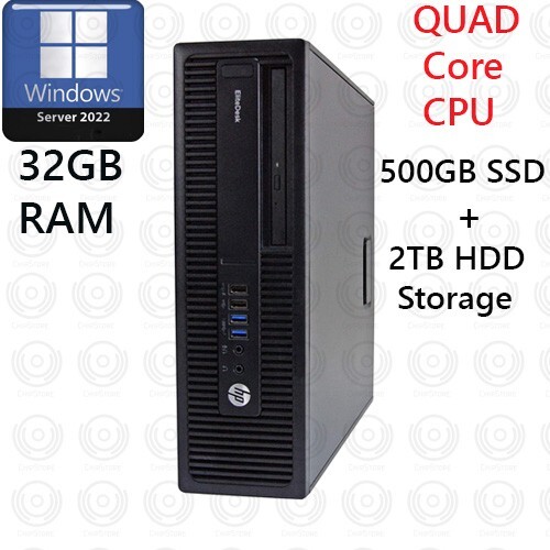 HP Desktop Quad Core i7 500GB SSD + 2TB HDD 32GB RAM Window