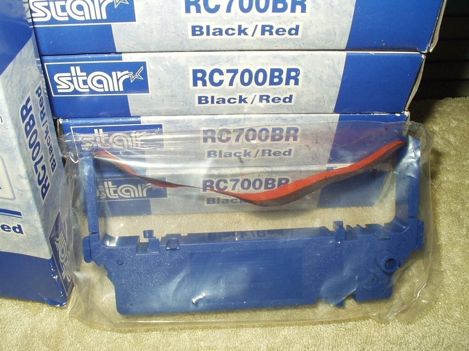 OEM star rc700br black & red ribbon sealed 6 ea sp 700 series printers #30980721 - Image 2 of 4