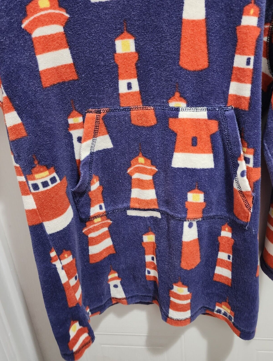 Mini Boden Sweat à Capuche Enfant - Bleu étoiles - Swim Terry - Taille 11-12 Ans