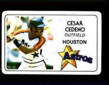 1981 CESAR CEDENO PERMA GRAPHICS ASTROS #3870