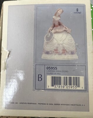 Lladro 5955 Sounds of Fall Bell Retired! Original Grey Box! Great
