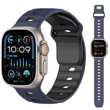 Magnetic Sports Band Soft Silicone Watch Strap For Apple Watch 42/44/45/46/49mm