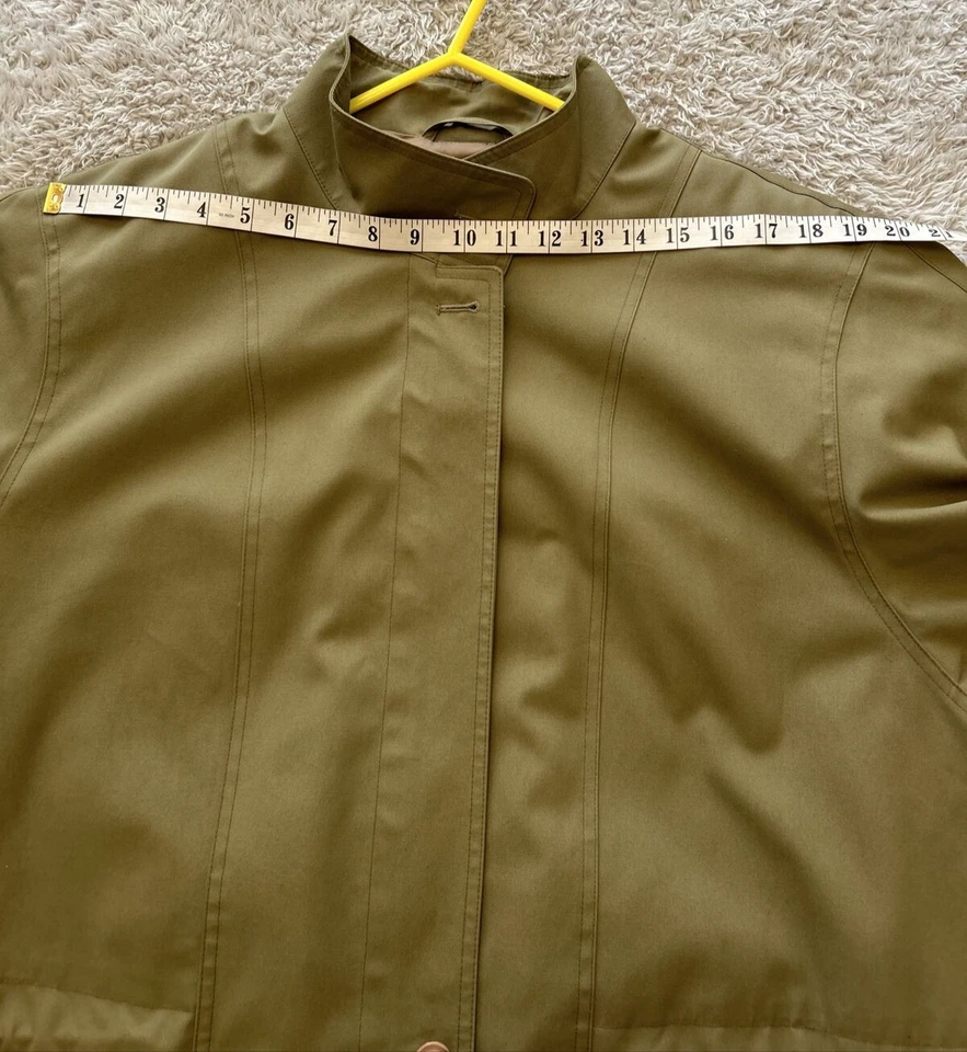 ETIENNE AIGNER Vintage Men's Trench Coat Mac Jacket Lined Green 90s Size XL - Image 3 of 4