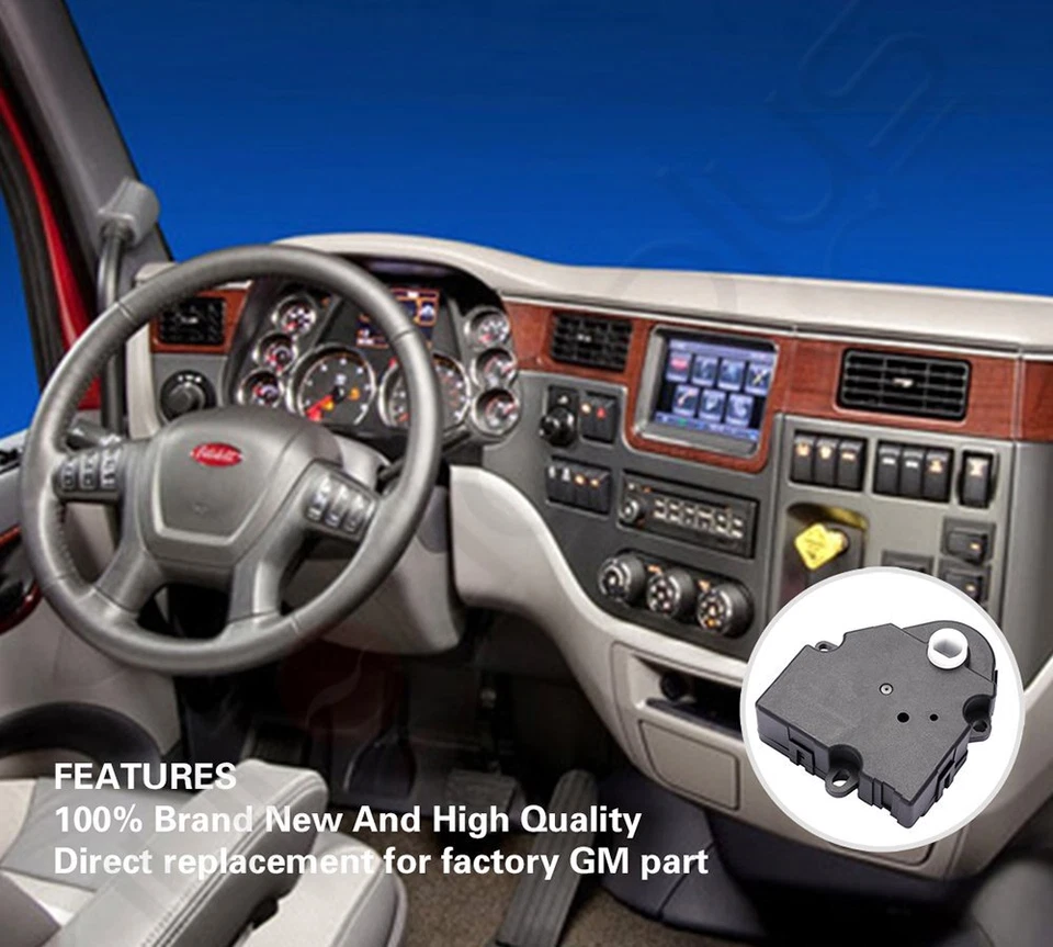 Actuador de puerta de aire mezcla de válvula de calentador de HVAC para Peterbilt 379 94-07 389 08-11 Foto 2 de 4