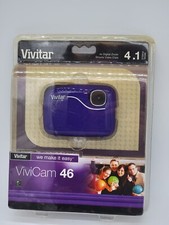 Vivitar ViviCam 46 4.1MP Digital Camera Purple New Unopened Package