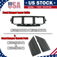 Front Lower Bumper Corner Grille & Bumper Cover For 2021 to 2023 Ford F150 F-150