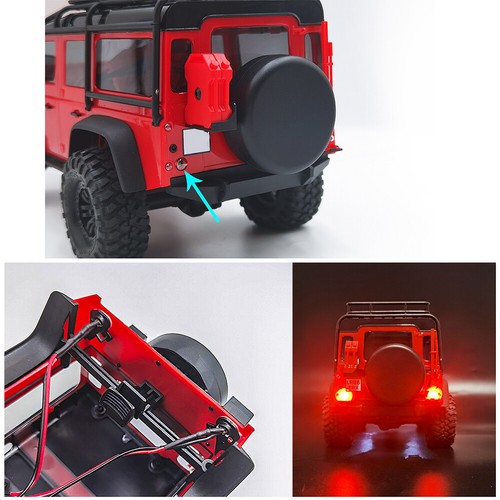 1/2/5x Scheinwerfer & Rückleuchten LED Leuchten für 1:18 RC Carwler TRX4M Neu - Bild 7 von 11