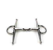 Full Cheek Horse Snaffle Bit with Lozenge Fat Double Joint Oval Link Stainless